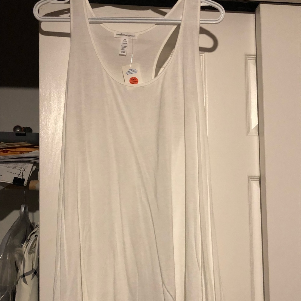 White flowy tank
